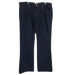 Forever 21 Womens Denim Jeans Size 30 Bootcut Stretch Blue Dark Wash Low Rise